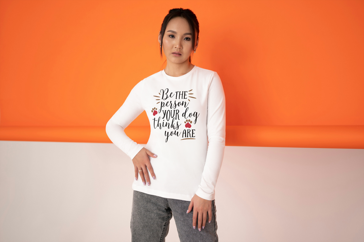 Live Up to Your Dog’s Love - Unisex Long Sleeve Tee